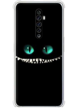 Чехол силикон с усиленными углами на телефон oppo reno 2z чеширский кот "689sp-1867-58250"