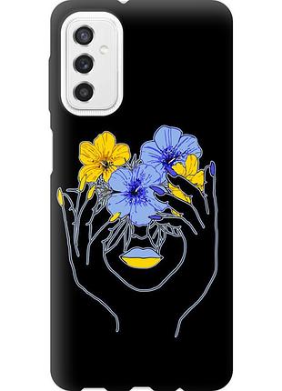 Чехол tpu патриотический на телефон samsung galaxy m52 m526b девушка v4 "5276b-2490-58250"