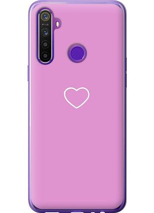 Чохол 2d пластиковий на телефон realme 5 серце 2 "4863t-1862-58250"
