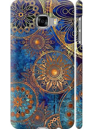 Чохол 3d пластиковий матовий на телефон samsung galaxy c5 c5000 золотий візерунок "678m-301-58250"