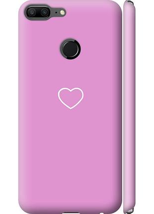 Чехол 3d пластиковый матовый на телефон huawei honor 9 lite сердце 2 "4863m-1359-58250"