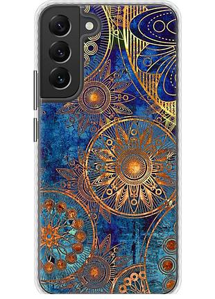 Чохол чохол bumper на телефон samsung galaxy s22 plus золотий візерунок "678pc-2495-58250"
