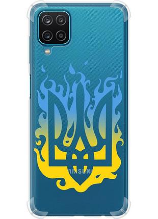 Чехол силикон с усиленными углами патриотический на телефон samsung galaxy a12 a125f герб v1 "5258sp-2201-58250"