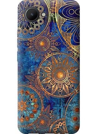 Чохол силіконовий на телефон realme c30 золотий візерунок "678u-2700-58250"