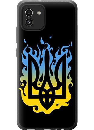 Чохол tpu патріотичний на телефон samsung galaxy a03 a035f герб v1 "5258b-2499-58250"