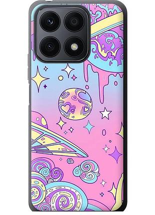 Чохол силіконовий на телефон huawei honor x8a рожева галактика "4146u-2963-58250"