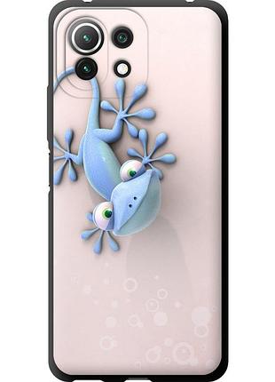 Чехол tpu на телефон xiaomi mi 11 lite геккончик "1094b-2281-58250"