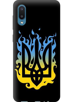 Чехол tpu патриотический на телефон samsung galaxy a02 a022g герб v1 "5258b-2260-58250"