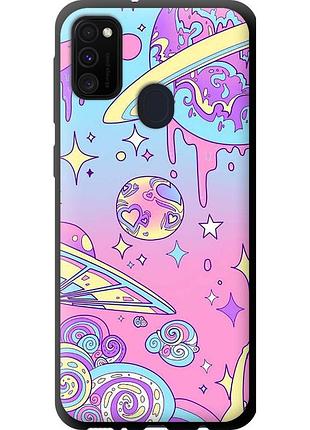 Чохол tpu на телефон samsung galaxy m21 m215f рожева галактика "4146b-2016-58250"