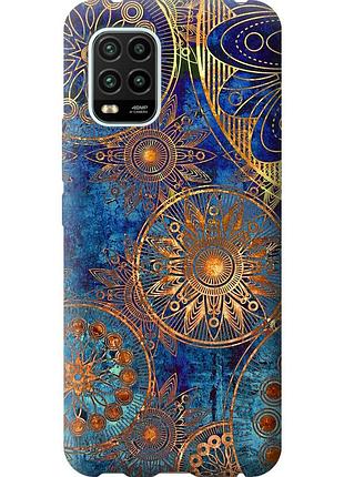 Чехол силиконовый на телефон xiaomi mi 10 lite золотой узор "678u-1924-58250"