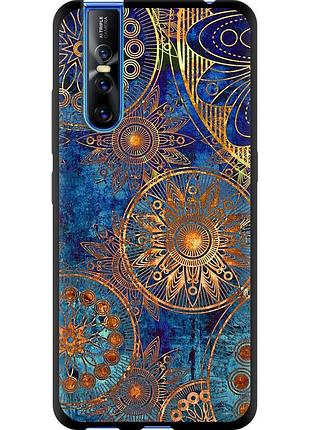 Чохол tpu на телефон vivo v15 pro золотий візерунок "678b-1763-58250"