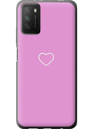 Чехол силиконовый на телефон xiaomi poco m3 сердце 2 "4863u-2200-58250"