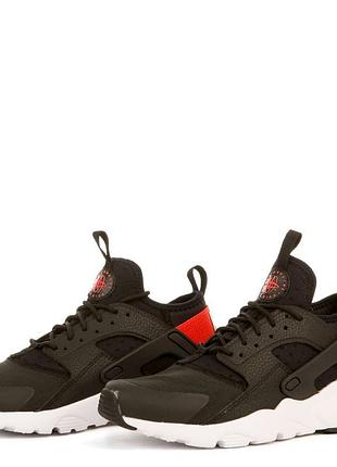 Детские подростковые кроссовки nike 37 размер стелька 24см на мальчика nike air huarache ultra в черном цвете