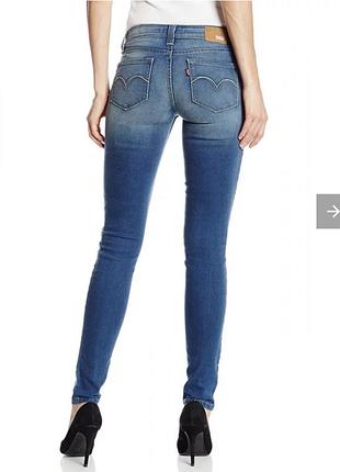 Джинси  жіночі levi's women's low rise demi curve skinny