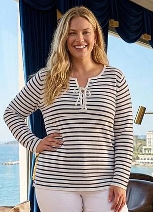 Коттоновый плотный свитер джемпер поло большого размера батал