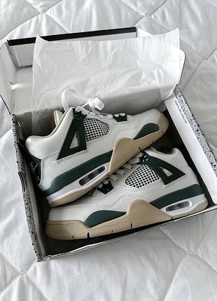 Jordan 4 white green beige