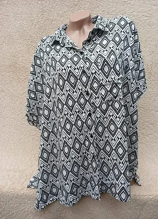 Блуза рубашка,оверсайз,р56-58-60🌼🌼🌼