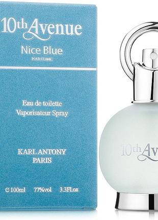 Туалетная вода женская 10th avenue nice blue karl antony 100 мл
