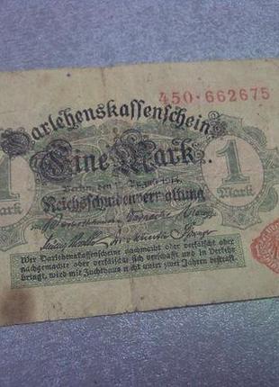 Банкнота 1 марка 1914 германия №427
