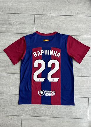 Детская футболка рафья барселона raphinha barcelona nike 26