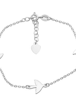 Серебряный браслет ortex с без камней, вес изделия 2,09 гр (2183877) 1720 размер