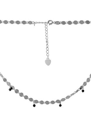 Серебряное колье ortex с натуральным шпинелью, вес изделия 7,32 гр (2068297) 400450 размер