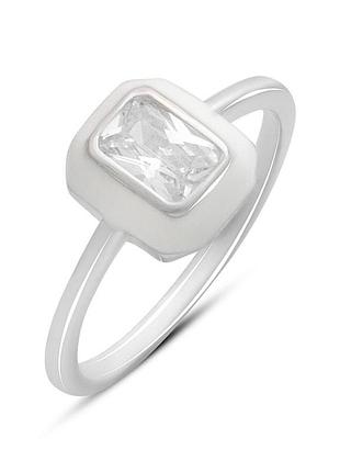 Серебряное кольцо ortex с фианитами, емаллю, вес изделия 1,81 гр (2185611) 18.5 размер