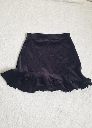 Бархатная юбка для девочки