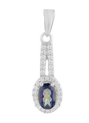 Серебряная подвеска ortex с мистик топазом 1.75ct (2118701)