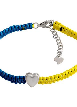 Серебряный браслет ortex с без камней, вес изделия 1,88 гр (2134022) 1618 размер 1.86, 17-20см