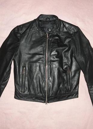 Натуральная кожаная куртка (р.s leather натуральная кожа)
