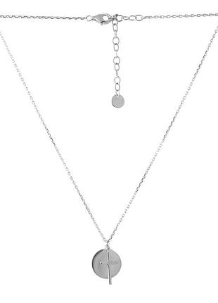 Серебряное колье ortex с без камней, вес изделия 4,63 гр (2053071) 500 размер