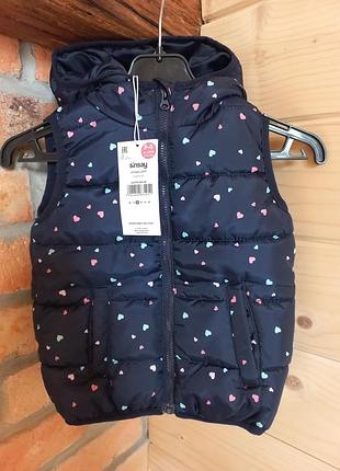 Жилетка на девочку 9-12 мес