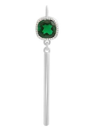 Серебряная подвеска ortex с изумрудом nano 0.95ct (2197362)