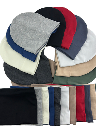 Шапка трикотажная дитяча 46-48; 48-50; 50-52; 52-54; 54-56 розмір двойна