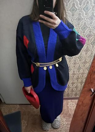 Вінтажна кофта/ кардиган з кід мохеру