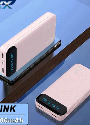 Мощный павербанк 20000 mah, повербанк 20000 мач.з лед дисплеем.