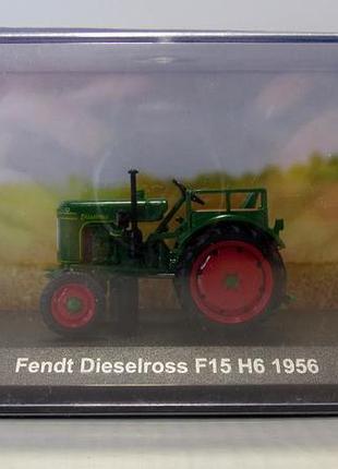 Трактор fendt dieselross f15 h6 1956, hachette. трактор мира. 1:43 бокс и запечатанный блистер