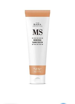 Минеральный солнцезащитный крем cos de baha mineral sunscreen spf 50+ pa++++ 45 ml