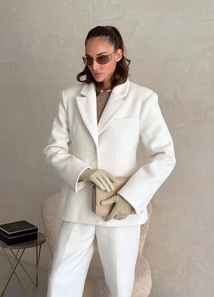 Пальто полупальто жакет пушистый