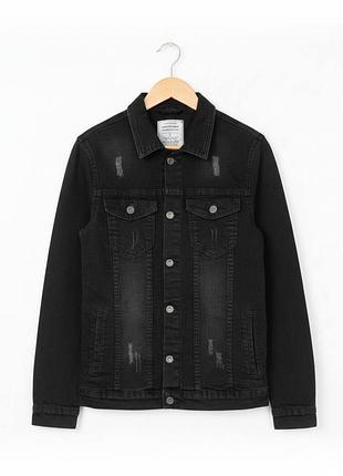Куртка джинсовка весна martin mixs s-m чорна