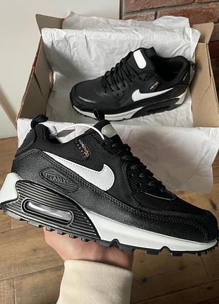 Кросівки nike air max 90 surplus black white cordura