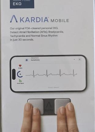 Прибор медицинский электрокардиограмма alivecor экг kardiamobile электрокардиограф alivecor kardiamobile ac-009 — мобильный экг диагностика сердца