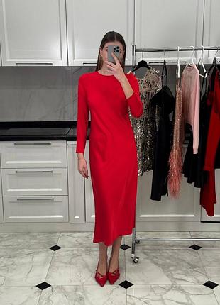 Сукня міді атласна