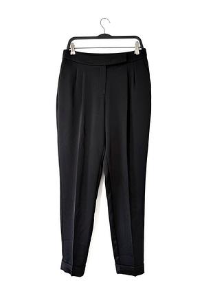 Черные атласные брюки брюки брюки autograph marks &amp; spencer