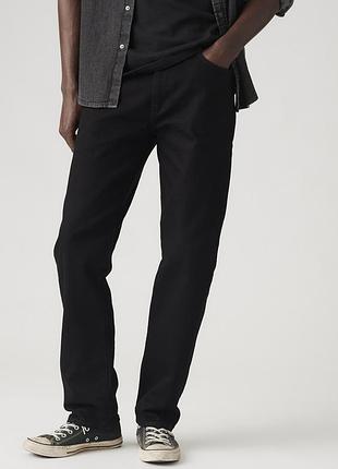 Мужские джинсы levi's premium 502tm regular tapered fit 295070990 - черный цвет, аккуратное сужение к низу. оригинал.