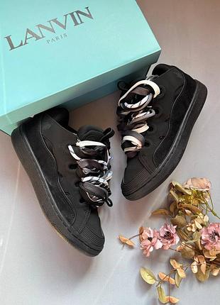 Lanvin curb black rope laces mix ( дешевле качество)