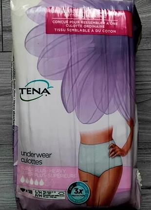 Поглинаюча білизна tena super plus. розмір м. 18 шт. нова лінійка!