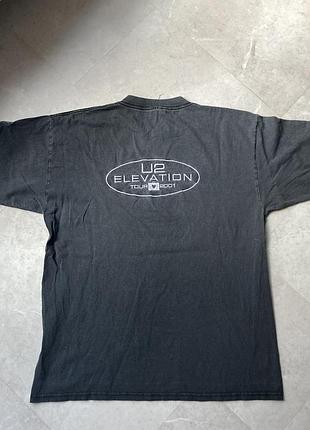 Футболка vintage u2 elevation tour crew rock band t-shirt