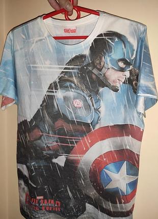 Стильная фирменная футболка marvel.м